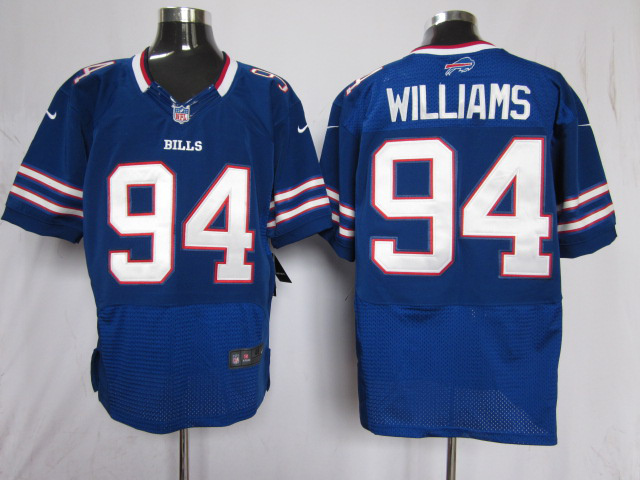 NFL East Buffalo Bills 94 Williams Nike Nike Elite Jerseys Blue
